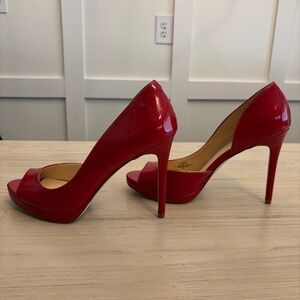 Jessica Simpson Red Peep Toe Heels